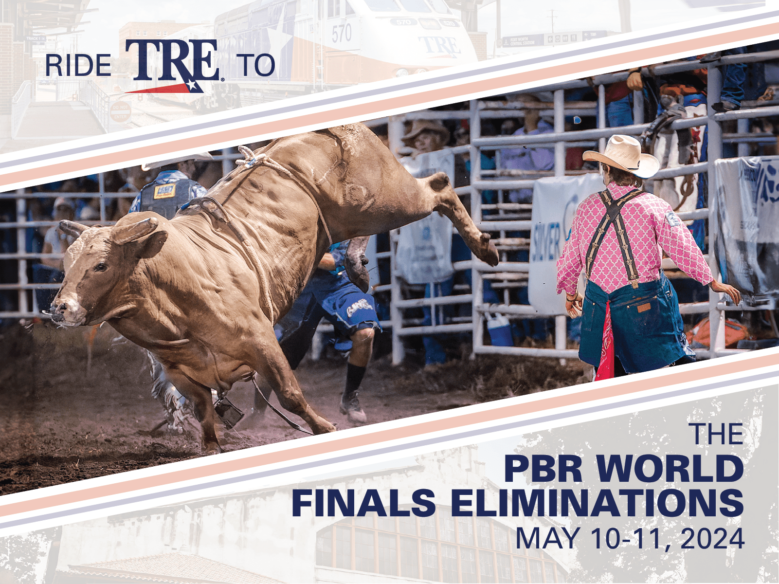 PBR WORLD FINALS ELIMINATIONS at Cowtown Coliseum Trinity Railway